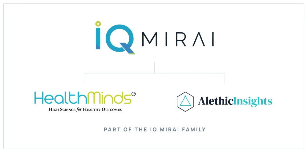 Introducing IQ MIRAI – the new identity emerging from the coming together of HealthMinds × Alethic Insights.